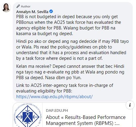 pbb for teachers 2023 release date|920K DepEd teaching personnel to get performance.